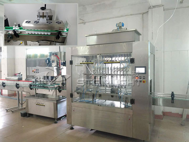 液體肥料灌裝設(shè)備灌裝車間展示