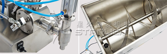 雙頭辣椒醬灌裝設(shè)備細(xì)節(jié)展示