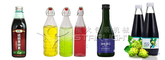 酵素灌裝設(shè)備灌裝樣品展示